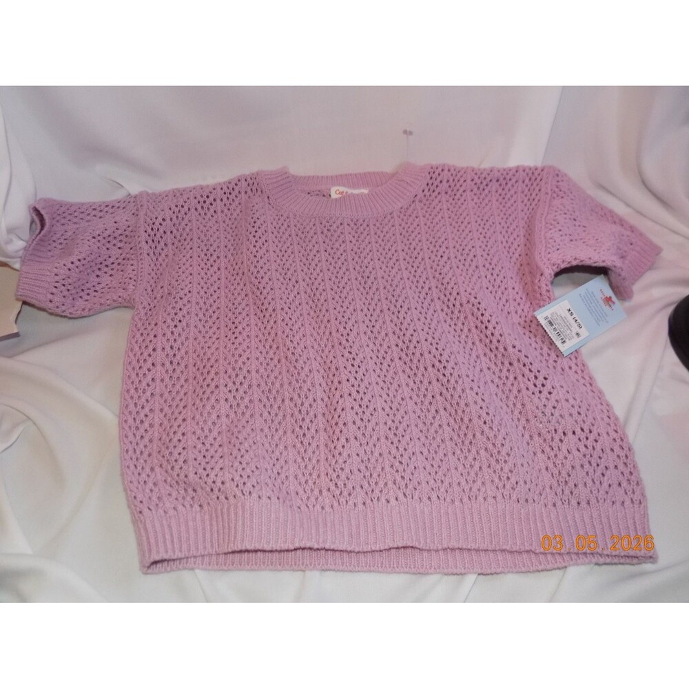 New Girls Cat & Jack sweater XS 4/5